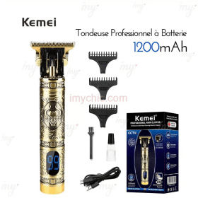 ماكينة حلاقة احترافية ببطارية 1200 مللي أمبير Kemei KM-1325